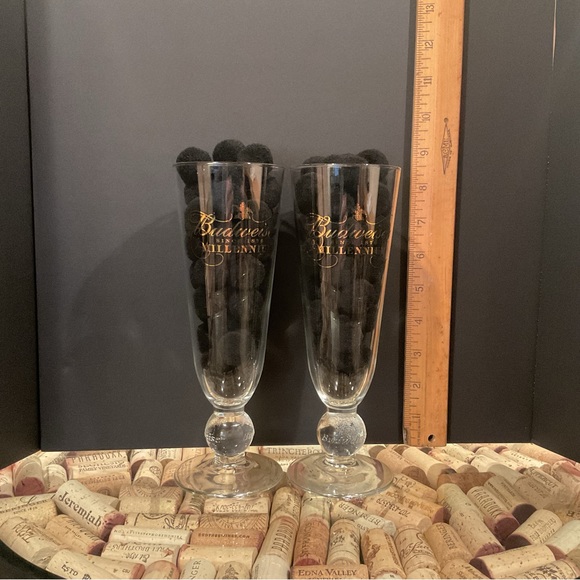 Vintage Budweiser Millennium Pilsner Glasses - Picture 4 of 4